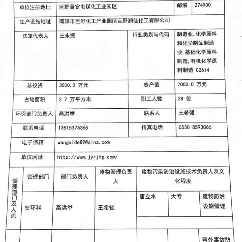 公司环境信息公开栏